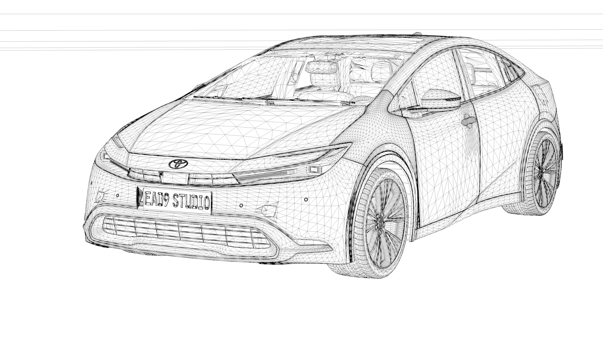 2024 Toyota Prius by EA09studio 3DOcean